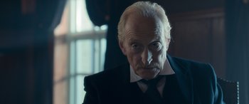 Movie still from “Against the Ice” (2022), directed by Peter Flinth – Close Up shot, Low angle