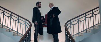 Movie still from “Against the Ice” (2022), directed by Peter Flinth – Medium shot, Low angle