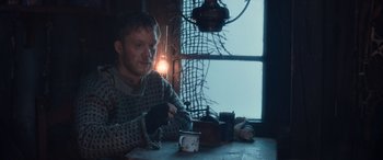 Movie still from “Against the Ice” (2022), directed by Peter Flinth – Medium shot, Over the shoulder angle