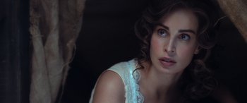 Movie still from “Against the Ice” (2022), directed by Peter Flinth – Close Up shot, Over the shoulder angle