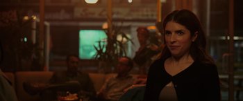 Movie still from “Alice, Darling” (2022), directed by Mary Nighy – A group of people sitting in a room; Close Up shot, Over the shoulder angle