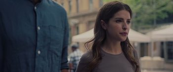 Movie still from “Alice, Darling” (2022), directed by Mary Nighy – A person walking on a city street; Close Up shot, Over the shoulder angle