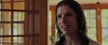 Movie still from “Alice, Darling” (2022), directed by Mary Nighy – A person with wet hair; Close Up shot, Over the shoulder angle