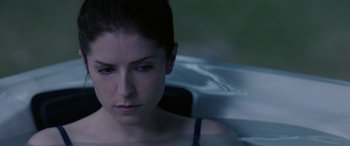 Movie still from “Alice, Darling” (2022), directed by Mary Nighy – A person sitting in a car; Close Up shot, Overhead angle