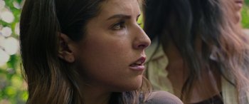 Movie still from “Alice, Darling” (2022), directed by Mary Nighy – A woman's face looking to her left; Close Up shot, Over the shoulder angle