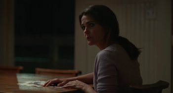 Movie still from “Antlers” (2021), directed by Scott Cooper – Close Up shot, Over the shoulder angle