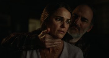 Movie still from “Antlers” (2021), directed by Scott Cooper – Close Up shot, Low angle