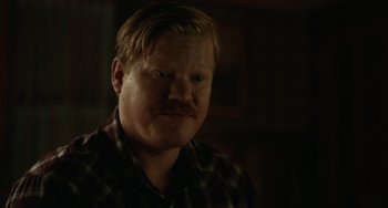 Movie still from “Antlers” (2021), directed by Scott Cooper – Close Up shot, Over the shoulder angle