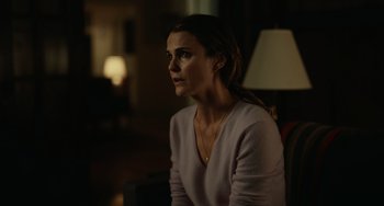 Movie still from “Antlers” (2021), directed by Scott Cooper – Medium shot, Over the shoulder angle