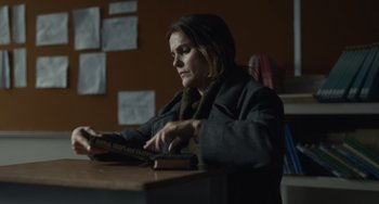 Movie still from “Antlers” (2021), directed by Scott Cooper – Medium shot, High angle