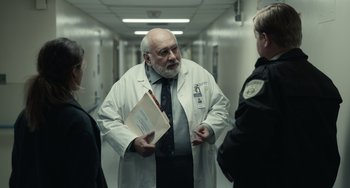 Movie still from “Antlers” (2021), directed by Scott Cooper – Medium shot, Over the shoulder angle