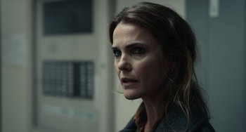 Movie still from “Antlers” (2021), directed by Scott Cooper – Close Up shot, Over the shoulder angle