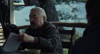 Movie still from “Antlers” (2021), directed by Scott Cooper – Medium shot, Over the shoulder angle