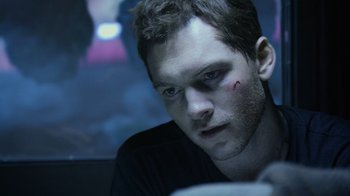 Movie still from “Avatar” (2009), directed by James Cameron – A person looking at the camera; Close Up shot, Over the shoulder angle