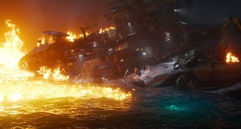 Movie still from “Avatar: The Way of Water” (2022), directed by James Cameron – Extreme Wide shot, High angle