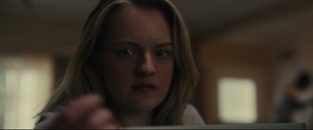 Movie still from “The Invisible Man” (2020), directed by Leigh Whannell – Close Up shot, Over the shoulder angle