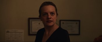 Movie still from “The Invisible Man” (2020), directed by Leigh Whannell – Close Up shot, Over the shoulder angle