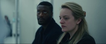 Movie still from “The Invisible Man” (2020), directed by Leigh Whannell – Close Up shot, Over the shoulder angle