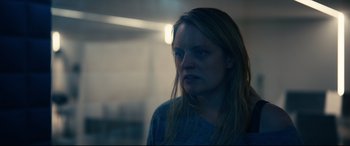 Movie still from “The Invisible Man” (2020), directed by Leigh Whannell – Close Up shot, Over the shoulder angle