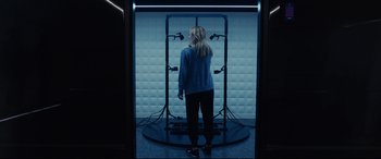 Movie still from “The Invisible Man” (2020), directed by Leigh Whannell – Wide shot, Low angle