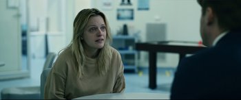 Movie still from “The Invisible Man” (2020), directed by Leigh Whannell – Medium shot, Over the shoulder angle