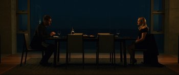 Movie still from “The Invisible Man” (2020), directed by Leigh Whannell – Wide shot, Over the shoulder angle