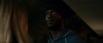 Movie still from “The Invisible Man” (2020), directed by Leigh Whannell – Close Up shot, Low angle