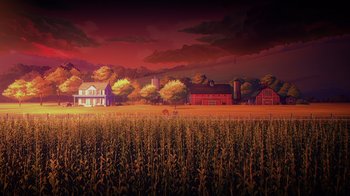 Movie still from “Babylon 5: The Road Home” (2023), directed by Matt Peters – Extreme Wide shot, High angle