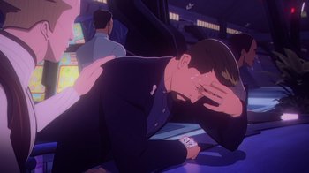 Movie still from “Babylon 5: The Road Home” (2023), directed by Matt Peters – Medium shot, Over the shoulder angle