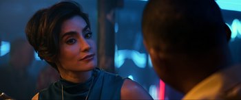 Movie still from “Bad Boys for Life” (2020), directed by Adil El Arbi – A person talking to another person; Close Up shot, Over the shoulder angle