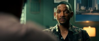 Movie still from “Bad Boys for Life” (2020), directed by Adil El Arbi – A person with a beard; Close Up shot, Over the shoulder angle