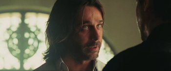 Movie still from “Bad Boys II” (2003), directed by Michael Bay – A person with long hair; Close Up shot, Over the shoulder angle