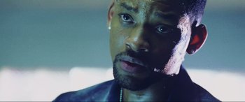 Movie still from “Bad Boys II” (2003), directed by Michael Bay – A person with a beard; Close Up shot, Low angle