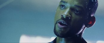 Movie still from “Bad Boys II” (2003), directed by Michael Bay – A person with a beard; Close Up shot, Low angle