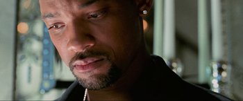 Movie still from “Bad Boys II” (2003), directed by Michael Bay – A person with a beard; Extreme Close Up shot, High angle
