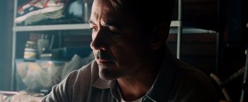 Movie still from “The Judge” (2014), directed by David Dobkin – A person looking at something; Close Up shot, Over the shoulder angle