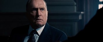 Movie still from “The Judge” (2014), directed by David Dobkin – A man in a suit and tie; Close Up shot, Low angle