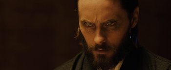 Movie still from “Blade Runner 2049” (2017), directed by Denis Villeneuve – A person with a beard; Close Up shot, High angle