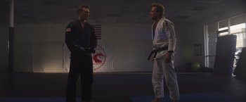 Movie still from “Born a Champion” (2021), directed by Alex Ranarivelo – Medium shot, Over the shoulder angle