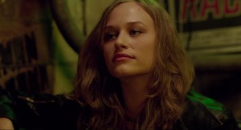 Movie still from “Boyhood” (2014), directed by Richard Linklater – A person with long brown hair; Close Up shot, Over the shoulder angle