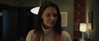 Movie still from “Brahms: The Boy II” (2020), directed by William Brent Bell – A person wearing a sweater; Close Up shot, Over the shoulder angle