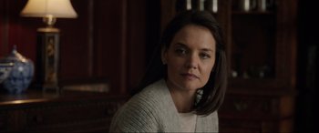 Movie still from “Brahms: The Boy II” (2020), directed by William Brent Bell – A person wearing a sweater; Close Up shot, Over the shoulder angle