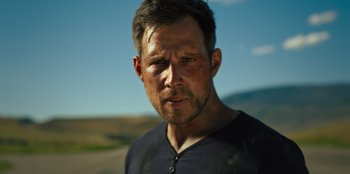 A person with dirt all over his face