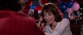 Movie still from “Cape Fear” (1991), directed by Martin Scorsese – A person sitting at a table; Close Up shot, Over the shoulder angle
