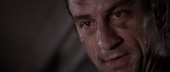 Movie still from “Cape Fear” (1991), directed by Martin Scorsese – A man's face covered in water; Close Up shot, Low angle