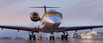 Movie still from “Cars 2” (2011), directed by John Lasseter – Extreme Wide shot, Low angle