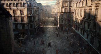 An image of an old city with a lot of people