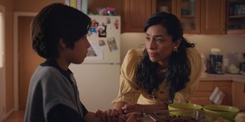 Movie still from “Chupa” (2023), directed by Jonás Cuarón – Close Up shot, Over the shoulder angle