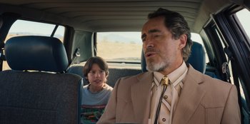 Movie still from “Chupa” (2023), directed by Jonás Cuarón – Medium shot, Over the shoulder angle