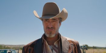 Movie still from “Chupa” (2023), directed by Jonás Cuarón – Close Up shot, Low angle